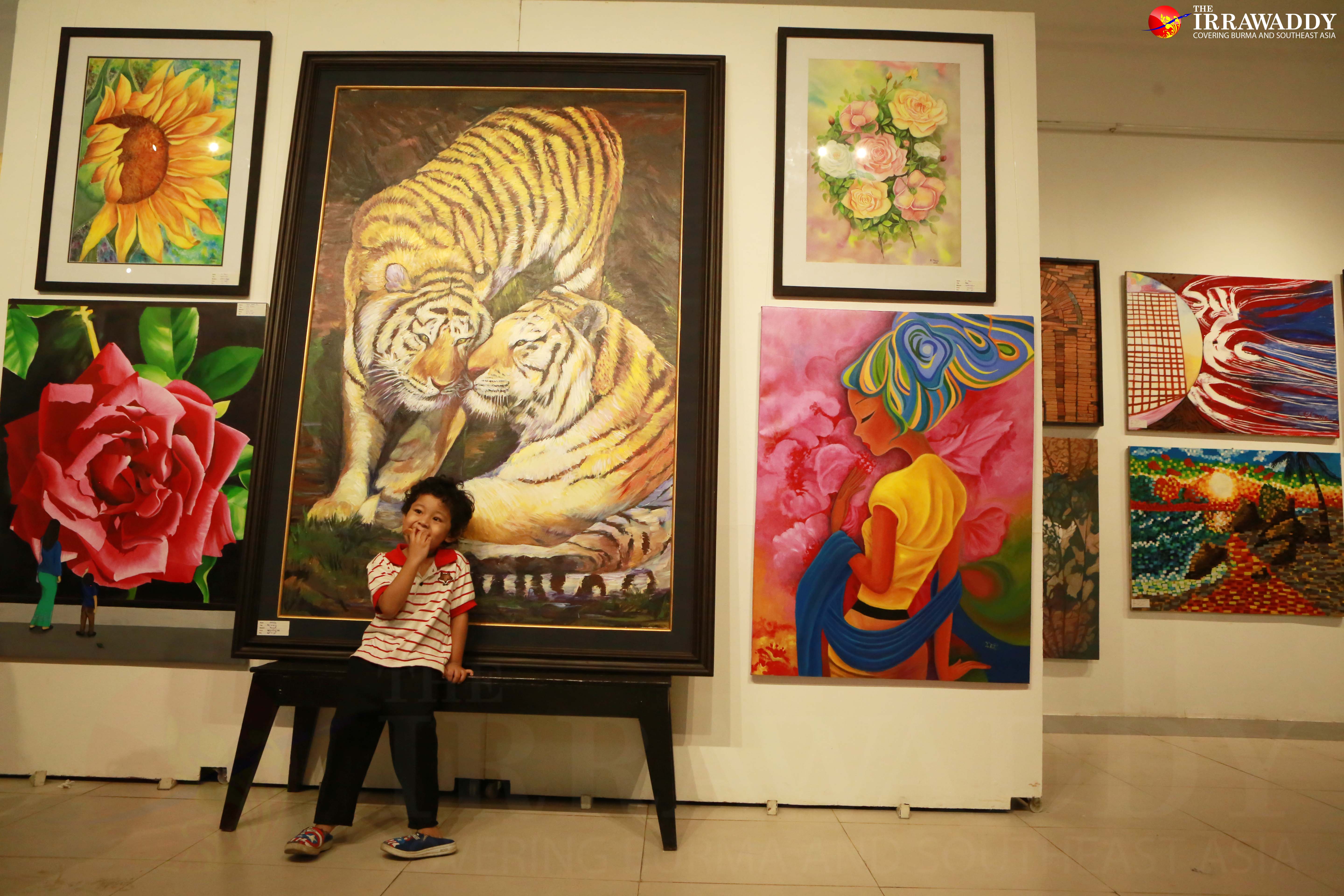 Female Artists’ Exhibition Opens in Rangoon