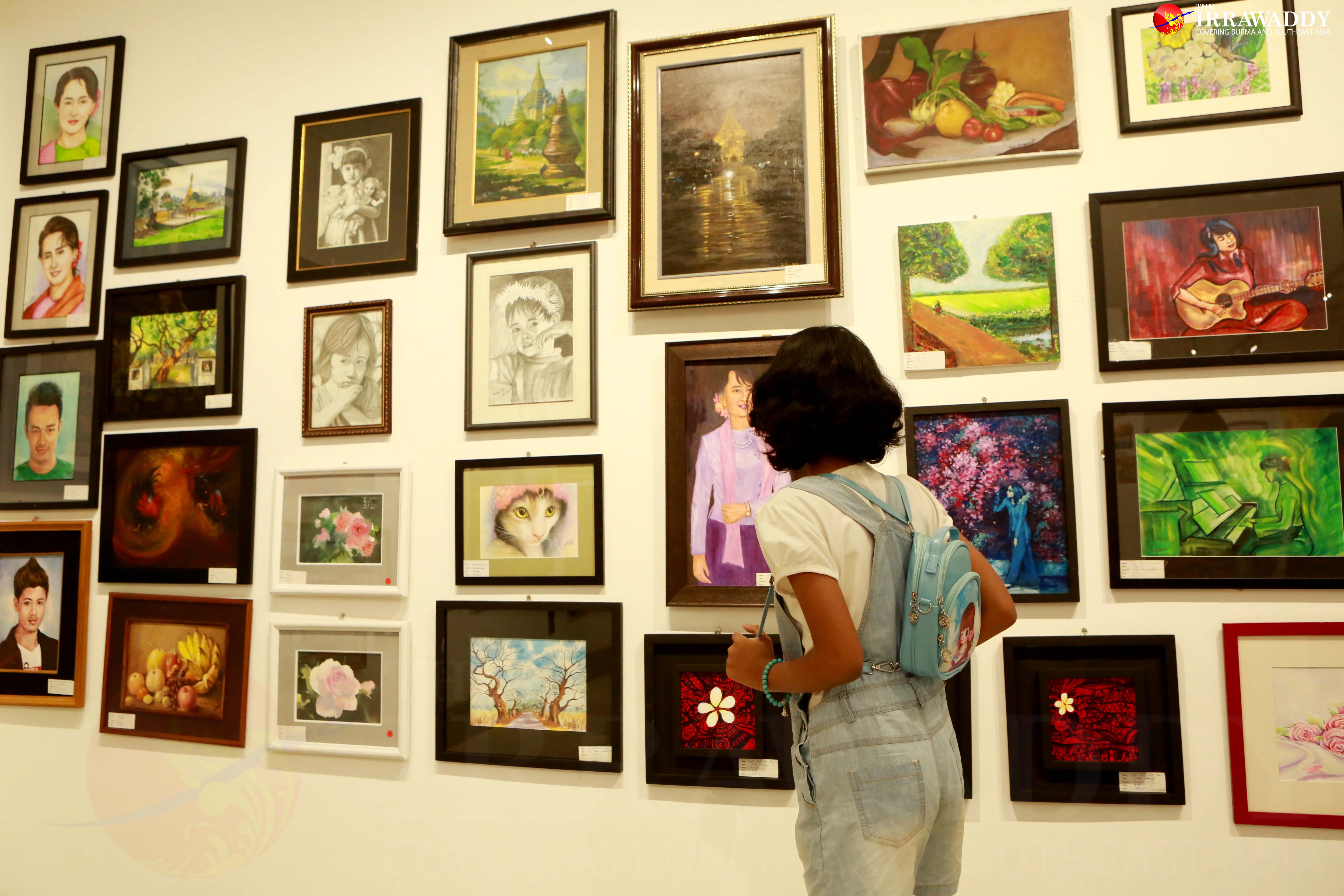 Female Artists’ Exhibition Opens in Rangoon