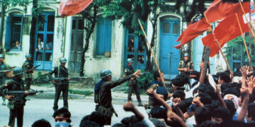 An estimated 3,000 people were killed when the so-called 8888 pro-democracy uprising was brutally crushed by the military regime. / Courtesy of the Silver Jubilee ’88 Uprising Exhibition