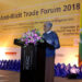 Anti-Corruption Commission Chairman U Aung Kyi delivers a speech at the Anti-Illicit Trade Forum 2018 in Naypyitaw in September. / ACC Facebook