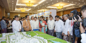 Myanmar State Counselor Daw Aung San Suu Kyi attends the Invest Myanmar Summit in Naypyitaw in January 2019. / Invest Myanmar Summit 2019