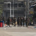 Regime soldiers in Yangon in early March. / The Irrawaddy