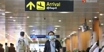 Yangon International Airport on Jan. 31. / Myo Min Soe / The Irrawaddy