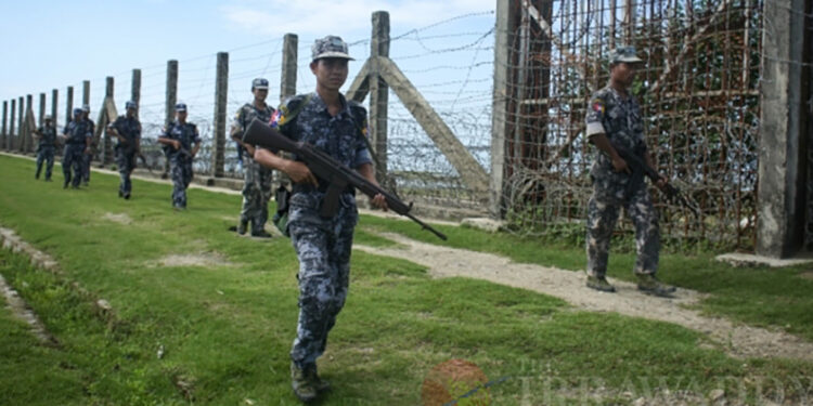 Border police patrol in northern Rakhine State / The Irrawaddy
