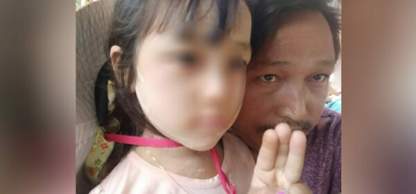 Ko Soe Htay and his five-year-old daughter Ma Su Htet Wyne