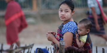 An internally displaced person in Karen State in 2017 / The Irrawaddy