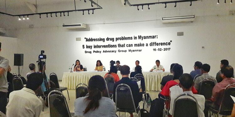 DPAG discussion on addressing drug problems in Burma. / Thazin Hlaing / The Irrawaddy