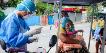 A community center test and oxygen supplier. / KP Diary