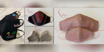 Stylish cloth masks made by local fashion brands.