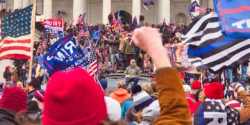 Trump supporters outside Capitol Hill on Jan. 6, 2021. / Flickr