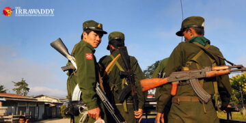 The Shan State Progress Party in Kyethi in 2016. / The Irrawaddy