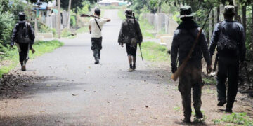 Members of the People’s Defense Force in Kayah State's Demoso in May. / Demoso People’s Defense Force / Facebook