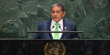 Erywan Yusof addresses the United Nations General Assembly’s seventy-fourth session in 2019. / UN Photo