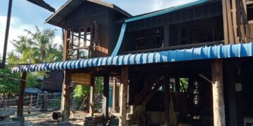 A house raided by junta troops in Mingin. / CJ