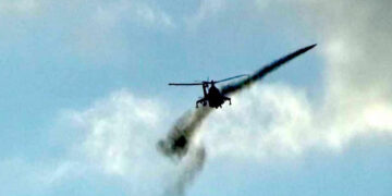 Junta airstrikes in Demoso on May 31. / Free Burma Rangers-Karenni