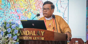 Dr. Zaw Myint Maung as Mandalay chief minister in 2019 / The Irrawaddy