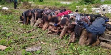 Young victims seen before their cremation. / CJ