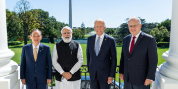 QUAD leaders at the White House before their September summit. / President Joe Biden Facebook
