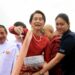 State Counselor Daw Aung San Suu Kyi and President U Win Myint at an event in Naypyitaw when the NLD government was in office / The Irrawaddy