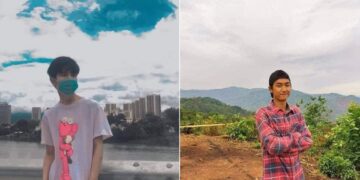 The two detained protesters.