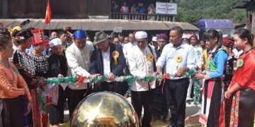 NDP-Kachin members attend the party’s office opening ceremony in Kachin State. / NDP-Kachin / Facebook