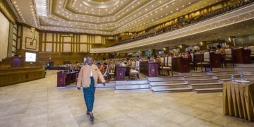 A session of the Union Parliament in Naypyitaw is held on Jan. 27, 2020. / Htet Wai / The Irrawaddy