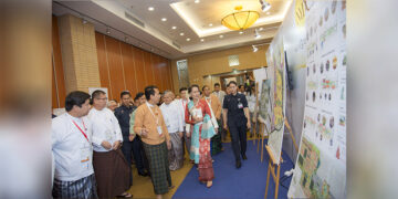 Myanmar State Counselor Daw Aung San Suu Kyi at the Invest Myanmar Summit 2019 in Naypyitaw. / Invest Myanmar Summit
