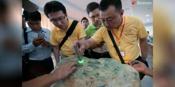 The jade and gems emporium in November 2018. / The Irrawaddy