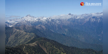 Snow-capped mountains in Putao Township, Kachin State. / The Irrawaddy