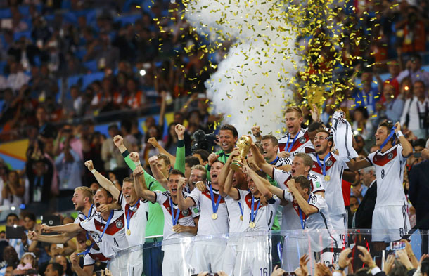 Germany reveal World Cup 2014 trophy damage during wild victory  celebrations