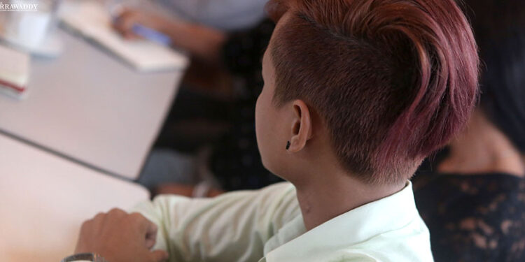 People living with HIV attend an INGO treatment center in Yangon. / Thet Tun Naing / The Irrawaddy