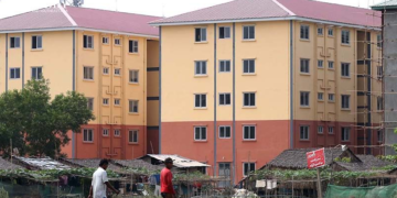 Low-cost housing in Yangon’s Hlaing Tharyar Township. / Myo Min Soe / The Irrawaddy