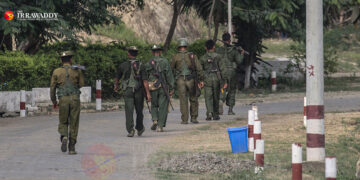 Myanmar’s military in northern Rakhine State. / Htet Naing Zaw / The Irrawaddy