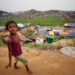 A Rohingya refugee child walks through Palong Khali refugee camp near Cox's Bazar, Bangladesh, October 30, 2017. / Reuters