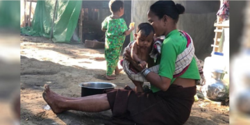 An IDP camp in Sittwe, Rakhine State / The Irrawaddy