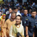 Myanmar State Counselor Daw Aung San Suu Kyi arrives at a public meeting in Lashio, Shan State on March 10. / Myanmar State Counselor Office