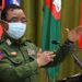 Military spokesman Major General Zaw Min Tun speaks at the military press conference in Naypyitaw on Jan. 26. / Thiha Lwin / The Irrawaddy
