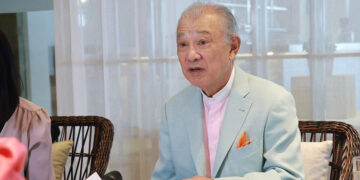 Yohei Sasakawa, special envoy of the Japanese government for national reconciliation in Myanmar, gives an interview at the Melia Hotel in Yangon, Myanmar’s commercial capital, on Dec. 4, 2020. / Aung Khaing Myo / The Irrawaddy