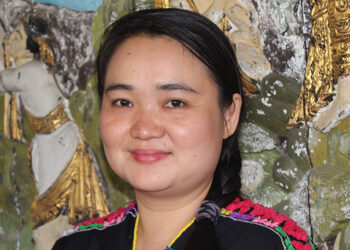 Naw K’nyaw Paw, general secretary of the Karen Women Organization and the 2019 recipient of the International Women of Courage Award / Nyein Nyein / The Irrawaddy