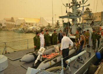 Min Aung Hlaing toured a naval base and defense manufacturers in Israel in Sept. 2015 during a goodwill tour alongside senior military brass.