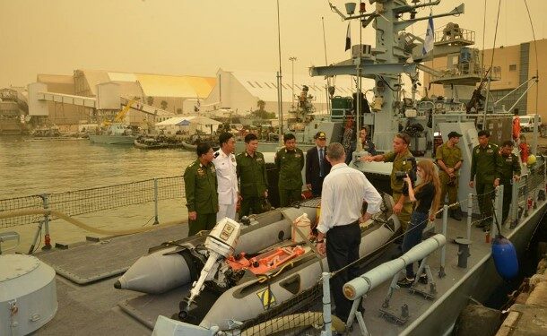 Min Aung Hlaing toured a naval base and defense manufacturers in Israel in Sept. 2015 during a goodwill tour alongside senior military brass.