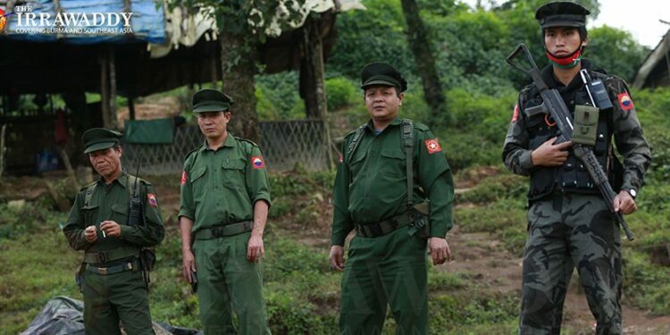 KIA fighters at Mai Ja Yang in Kachin State. / The Irrawaddy