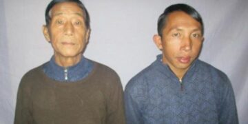 Kachin pastors Nawng Latt and Gam Seng. / Ministry of Defense / Facebook