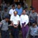 Four detained suspects, accused of involvement in the assassination of lawyer U Ko Ni, appeared at Rangoon's Northern District Court in Insein on March 24. / Myo Min Soe / The Irrawaddy