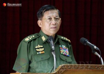 Commander-in-Chief of Defense Services Senior General Min Aung Hlaing. / Htet Naing Zaw / The Irrawaddy