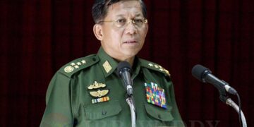 Commander-in-Chief of Defense Services Senior General Min Aung Hlaing. / Htet Naing Zaw / The Irrawaddy