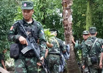 Members of the Mon National Liberation Army are active in their control area in Mon State. / Nai Mon Jit / Facebook