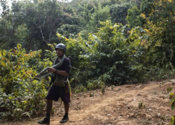 An Arakan Army fighter in Rakhine State. / Aung Kyaw Htet / The Irrawaddy