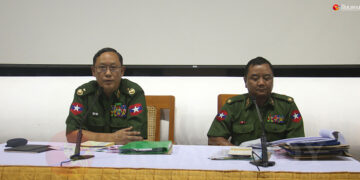 A Myanmar military press conference is held in Naypyitaw on Sept. 28, 2019. / Htet Naing Zaw / The Irrawaddy