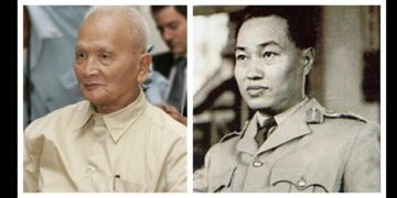 A combination image showing the Khmer Rouge’s ‘Brother No. 2’ Nuon Chea (left) and Myanmar’s late dictator Ne Win.